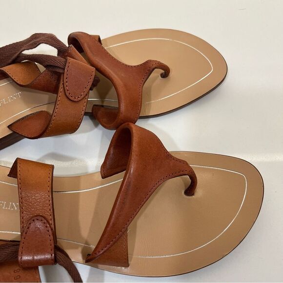 Sarah Flint Tan Leather Sandals - Picture 4 of 13